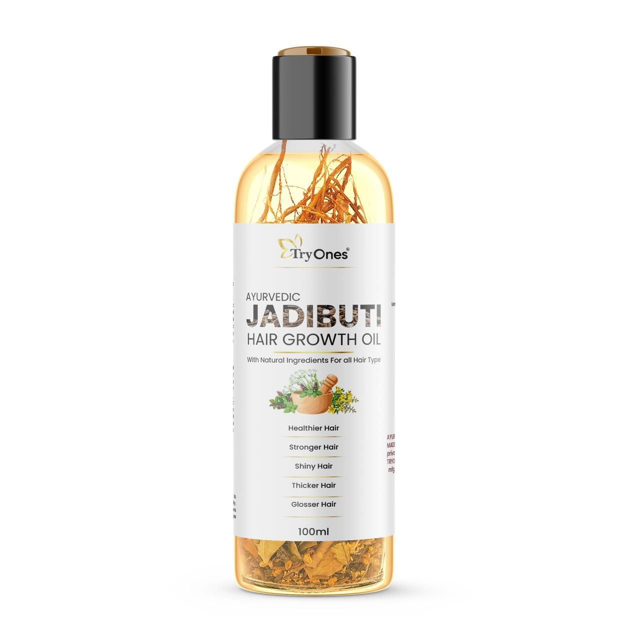 TryOnes Ayurvedic Jadibuti Hair Growth Oil 100ml(Pack Of 2)