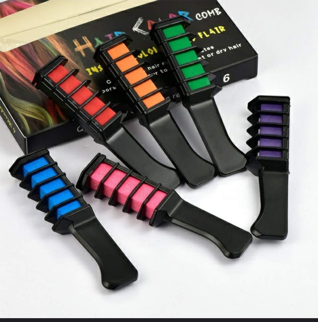 Disposable dye Hair comb Temporary Hair Color Kit