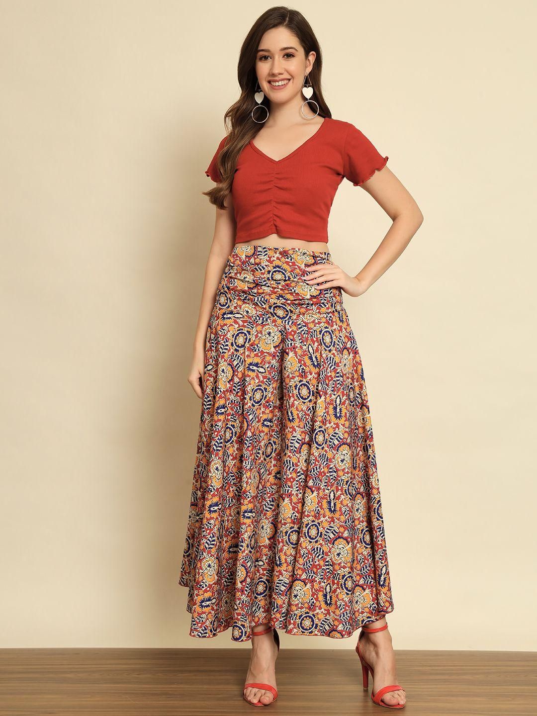 TRENDARREST Floral Indian Printed Palazzo