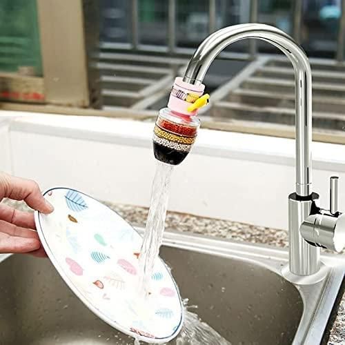 Activated Carbon Water Faucet Mount Filter (Assorted Color) ( Pack of 2)
