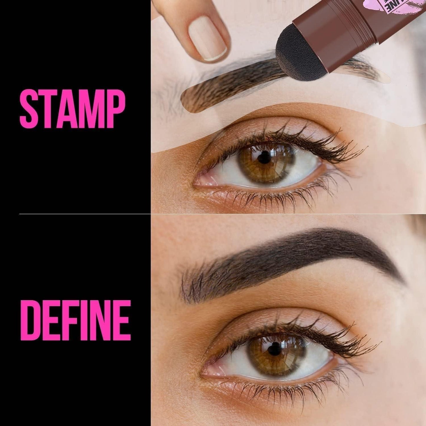 Eyebrow Stamp & Hairline Waterproof And Long Lasting Shaping 10 g (Brown)