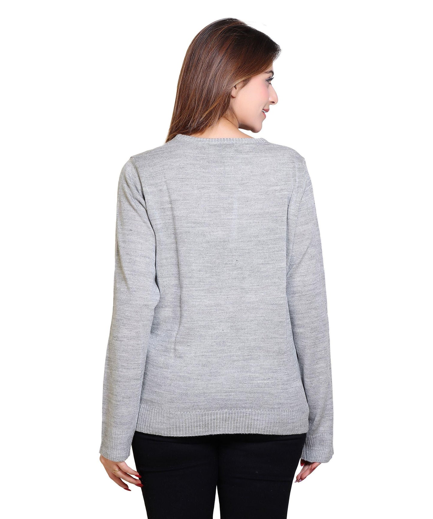 Women's Solid Wool Blend Sweater
