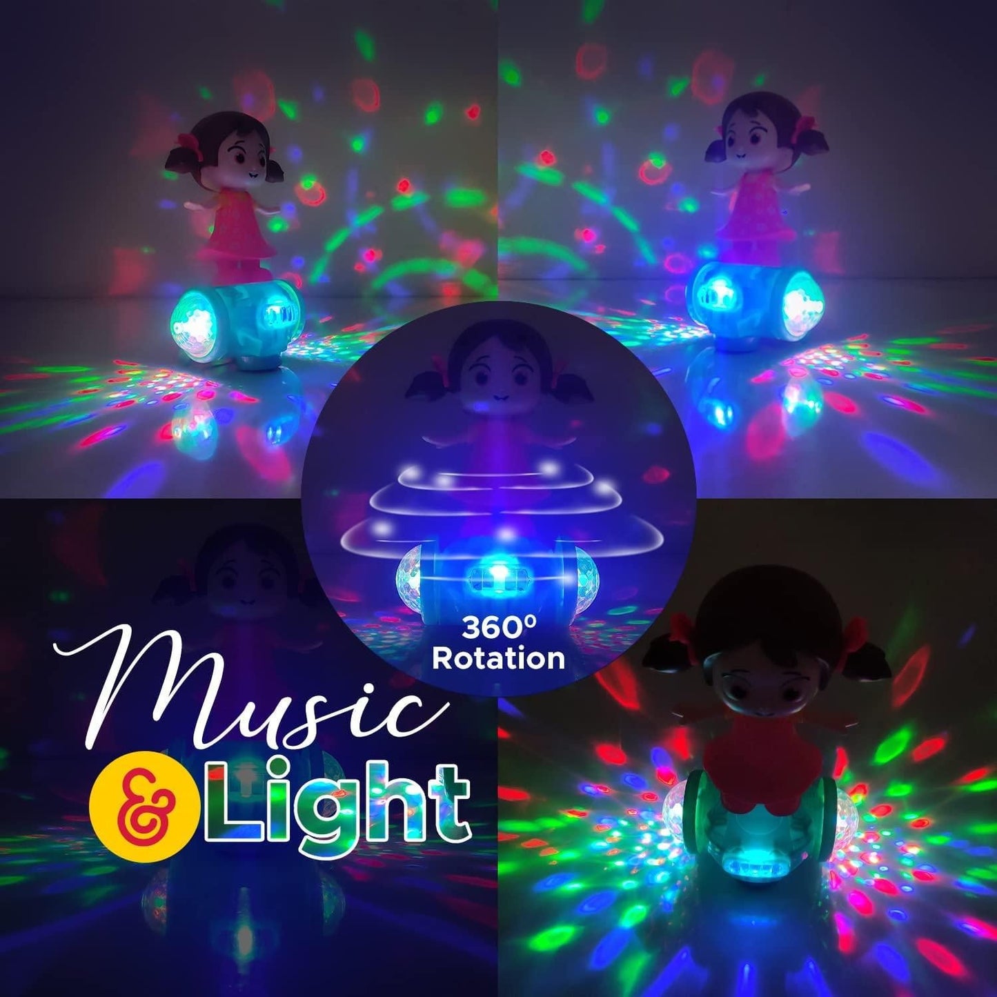 Dancing Doll Toy with Music & Lights