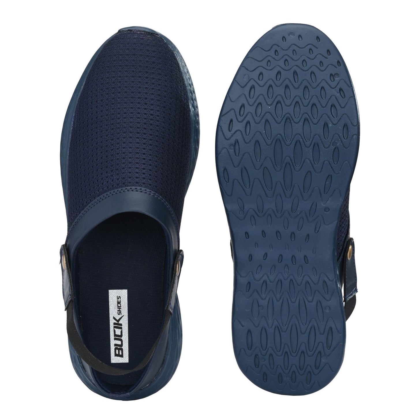 Bucik Blue Mesh Sandal for Men's