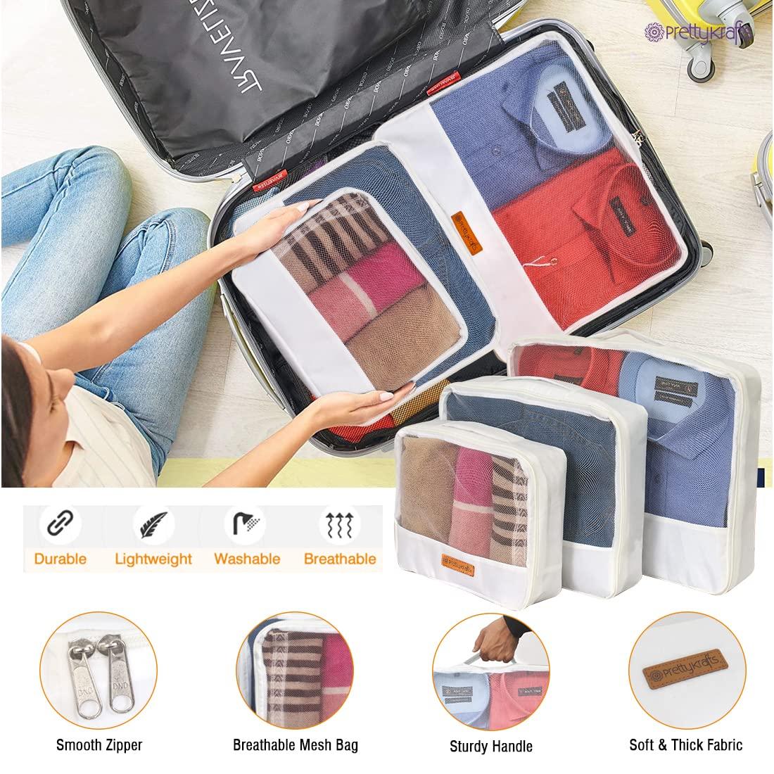 Packing Cubes Travel Accessories Covers Pouch Bag Suitcase Set of 3