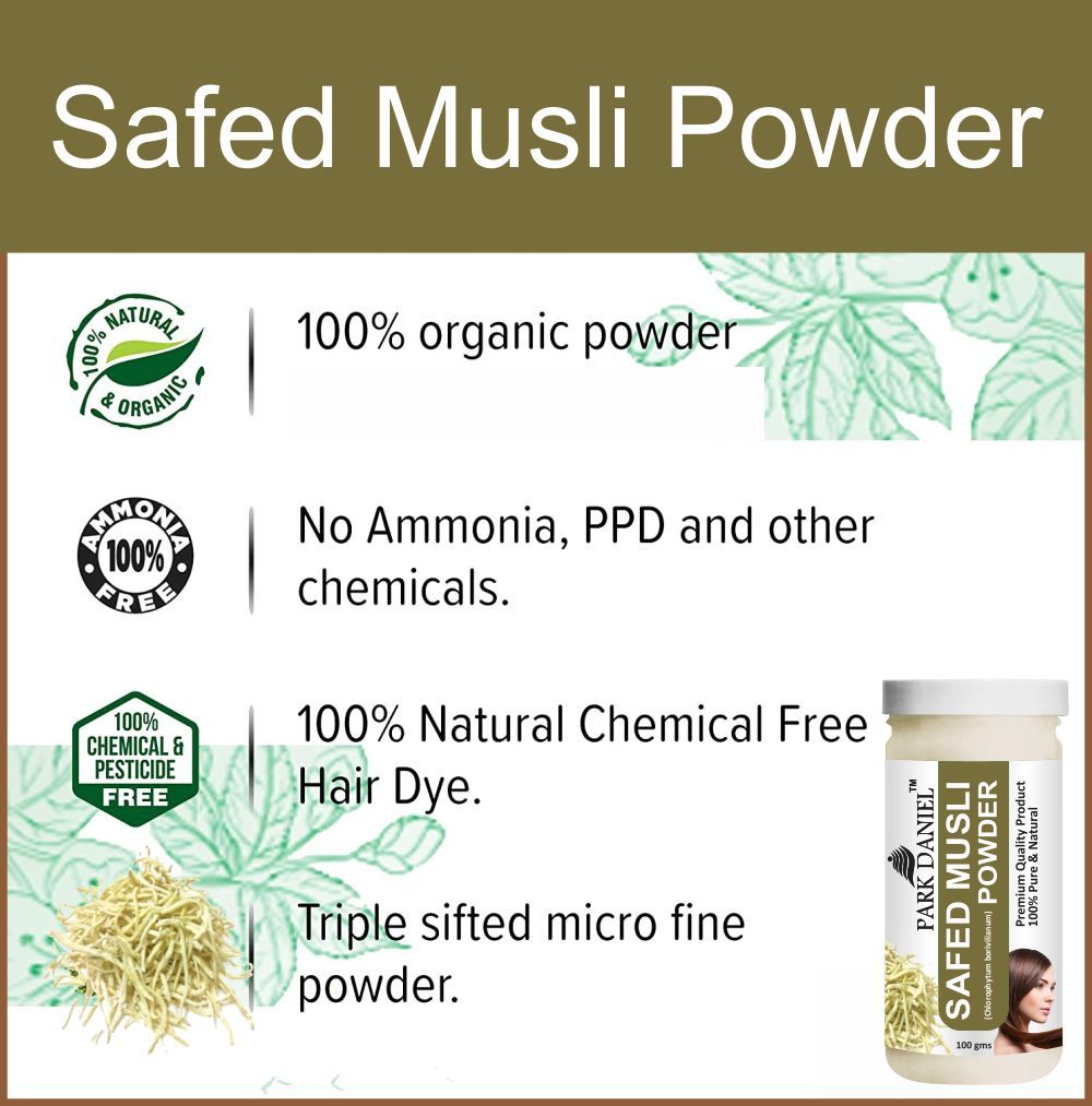 Park Daniel Cinnamon Powder & Safed Musli Powder Combo pack of 2 Jars of 100 gms(200 gms)